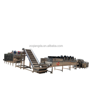 Vegetable and fruit washing, drying and dehydration production line for dried mango, apricot, plum, banana and other fruits