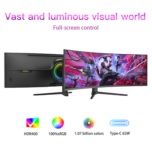 Monitor LCD para PC de 49 Pulgadas, 5120x1440, 32:9, Pantalla Curva LED para Juegos, HDR400, 144Hz, 1ms de Respuesta, 100% sRGB, 98% DCI-P3 - Product Image 1