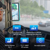 STONKAM OEM Elektronik Yan Ayna Sistemi Kayıtlı Araç Kör Nokta Monitörü Çift Lensli Bölünmüş Ekran Ticari Kamyon Otobüs için