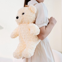 Sac à dos en peluche personnalisé velours rose fille coeur ours en peluche sac à dos pour enfants grande taille griffe machine poupée