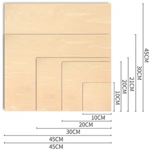 Hoja de madera de tilo para corte láser, 1,5mm, 3mm, venta al por mayor