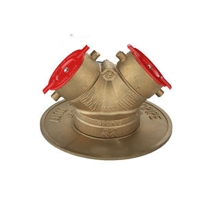 FM Two Way Brass EXPOSED INLET FIRE DEPT <strong>CONNECTION</strong> Plate and Cover <strong>Set</strong> Model 8561005 Zhejiang Origin - Product Image 2