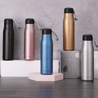 Botella de Agua Aislada Portátil de Gran Capacidad, Termo de Acero Inoxidable para Hombres y Mujeres, para Actividades de Fitness y Aire Libre