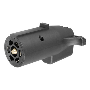 Trailer <b>Plug</b> 7 To 5 <b>Adapter</b> Black ABS Connector For Car Socket Use - Product Image 1