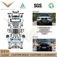 Kit carrosserie pour X5 E70 2006-2013, mise à niveau vers le style G05 X5M F95 Pre-LCI, pare-chocs avant et arrière, calandre, kit de conversion facelift