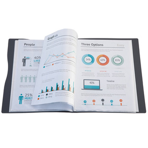 Porte-documents A4 Qixin Origin, 60 pochettes, organiseur de bureau en plastique - Product Image 4