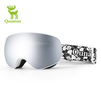 Qunature Parent-enfant extérieur double couche anti-buée lunettes de ski unisexe Snowboard Googles Lunettes Logo personnalisé Lunettes de ski de neige