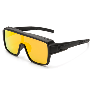 Gafas <span class=keywords><strong>de</strong></span> Ciclismo Deportivas Unisex para Exteriores, Polarizadas UV400, Montura Cuadrada TR90 <span class=keywords><strong>de</strong></span> Cobertura Total, Resistentes al Viento, Múltiples Opciones <span class=keywords><strong>de</strong></span> Color - Product Image 4