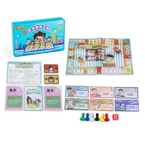 Bán buôn sức khỏe sáng tạo cơ thể tùy chỉnh monopoli Board Game Set với Board Game Token