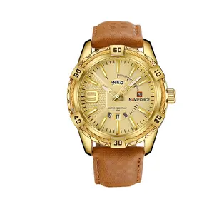 Top Brand NAVIFORCE Sport Watches Men Fashion Casual Quartz Watch Japan Waterproof Date Week Gold Wrist Watch montre homme Clock
