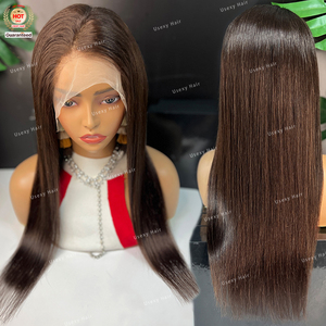 Người Do Thái Tóc Giả Màu Nâu Tậm Lụa Top Kosher Ren Phía Trước Người Do Thái Tóc Giả Mới Glueless Lụa Hàng Đầu Con Người Tóc Dài Châu Âu Tóc Giả Do Thái - Product Image 2