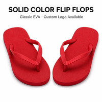 Tongs rouges antidérapantes en PE de qualité supérieure, écologiques, à bout ouvert, avec logo personnalisé, certifiées OEM BSCI REACH CE, vente en gros directe usine