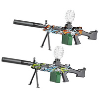 Pistola de Juguete M249 Splatter Blaster, Venta de Fábrica, Juego de Disparos al Aire Libre con Velocidad de 100-150 fps