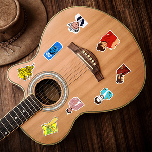 ZY2369H 50 autocollants décoratifs ROCK Singer <span class=keywords><strong>Post</strong></span> Malone pour ordinateur portable, skateboard, bagages, guitare, scrapbooking, autocollants en vinyle artistique pour filles - Product Image 3