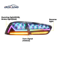 Ensemble de feux arrière à LED séquentiels RGB contrôlés par application pour Mitsubishi Lancer EX EVO X 2008-2018, lampe arrière numérique