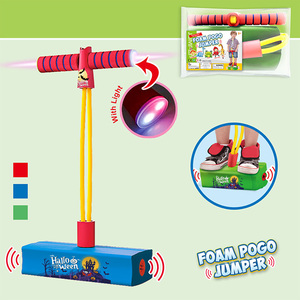 Attrezzature per esercizi per bambini in schiuma pogo jumper pogo stick giocattolo con divertente suono di spremitura giochi sportivi al coperto - Product Image 3