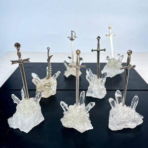 Caratteristiche uniche prodotti spirituali guarigione cristallo Fengshui spada nella pietra per la decorazione - Product Image 1