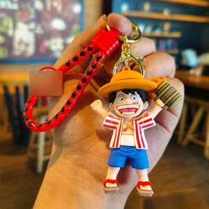 Porte-clés en caoutchouc de 8e génération, collection One Piece, Luffy, Nami, Sanji, Zoro, pour homme et femme, pendentif décoratif, cadeau - Product Image 4