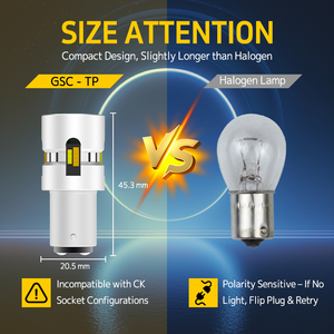 Bombilla LED 1157 Switchback con Ventilador 7443 3157 4257, Luz de Señal de Giro de Doble Color, Luz de Circulación Diurna, Sin Errores Canbus - Product Image 4