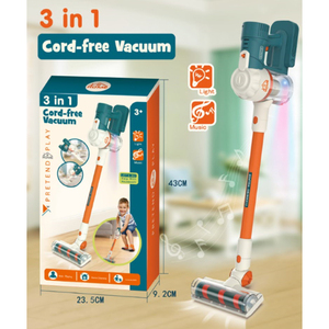Mini <span class=keywords><strong>aspirateur</strong></span> à main <span class=keywords><strong>sans</strong></span> <span class=keywords><strong>fil</strong></span> pour enfants, <span class=keywords><strong>jouet</strong></span> éducatif <span class=keywords><strong>sans</strong></span> <span class=keywords><strong>fil</strong></span>, avec lumières et musique, pour faire de semblant, 3 en 1 - Product Image 2