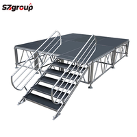 Support OEM Taille Formes Base Réglable Escaliers Plate-forme Assemblage Scène en aluminium pour événement en plein air