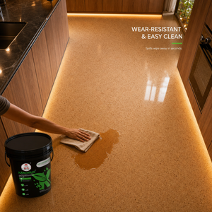 Peinture époxy colorée pour sols, peinture époxy pour sols à effet marbre brillant, revêtement pour intérieur et extérieur, résistant à l'usure et antidérapant - Product Image 5
