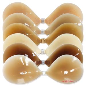 도매 스트랩리스 백리스 스킨 컬러 앞 버클 클리비지 심리스 접착식 인비저블 실리콘 브라 제조업체 - Product Image 2