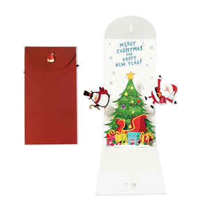 Cartes d'invitation personnalisées pour fêtes, cartes de vœux pop-up d'anniversaire, cartes de remerciement en gros, enregistreur de bénédiction OEM, carte de Noël 3D - Product Image 6