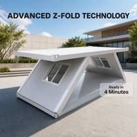 Meilleur prix pour une maison pliable de type Z, imperméable et résistante au vent, pour l'hébergement des travailleurs de chantier, maisons modulaires préfabriquées