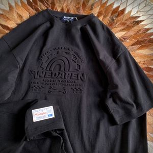 Camiseta de Algodón Pima al por Mayor para Hombre, Camiseta con Estampado Gráfico en Relieve, Camiseta Extra Grande Personalizada con Relieve 3D para Hombre - Product Image 2