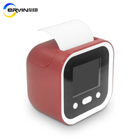 Printer Termal USB Portabel AI 2.4 Inci Baru, Bluetooth Nirkabel WiFi, Kotak Stiker 58mm, Printer Stiker Tanpa Tinta AI Voice