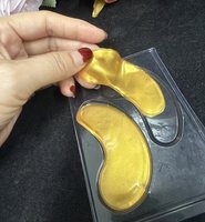 Masque en poudre de collagène anti-rides 24K or, patchs pour les yeux, rafraîchissant, hydratant, réduisant les cernes, cristal, marque privée usine