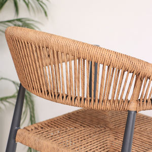 كرسي من الخوص من الألومنيوم ، كرسي وطاولة للحديقة ، كرسي ، أثاث بار للمنتجع والفندق التجاري - Product Image 3