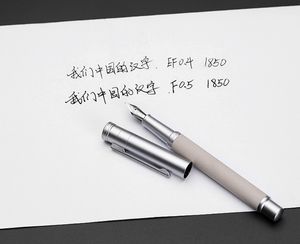 Hongdian metallo nero foresta di betulla calligrafia penna stilografica punta in acciaio inox 0.5mm larghezza di <span class=keywords><strong>scrittura</strong></span> <span class=keywords><strong>speciale</strong></span> per la <span class=keywords><strong>scrittura</strong></span> - Product Image 5