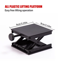 Table élévatrice verticale miniature en acier inoxydable 90*90mm, plateforme élévatrice à ciseaux, niveau laser
