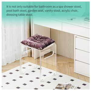 <span class=keywords><strong>Chaise</strong></span> de salle à manger moderne en acrylique transparent avec poignées - Multi-usages, imperméable, écologique pour la maison, le bureau et la chambre - Product Image 5