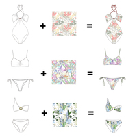 Ensemble de bikinis sexy en gros, maillots de bain tendance pour femmes, maillot de bain personnalisé avec logo, haut et bas triangulaires, vêtements de plage très élastiques