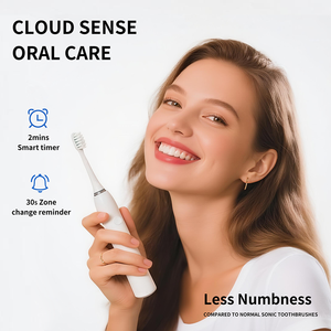 Cepillo de Dientes Eléctrico para Adultos de Alta Calidad OEM, con Cerdas Suaves, Tres Modos de Limpieza, Temporizador Integrado y Carga Inalámbrica - Product Image 5