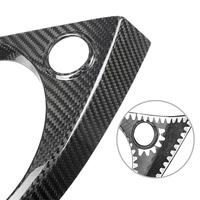 Cubierta de caja de cambios de carbono Shasha, accesorios interiores de fibra de carbono Real, decoración para Fiat 500 Abarth