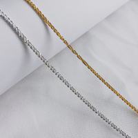 Bracelet chaîne en acier inoxydable EMANCO pour femme, plaqué or étincelant, bracelet à maillons pour clavicule, bijou de mariage, cadeau de fête