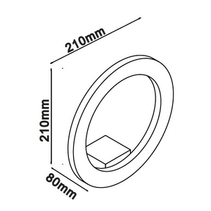 V-TAC VT-710 9W ha condotto la parete luminosa di lusso moderno stile bianco caldo colore 4000K per il bagno soggiorno casa applicazione interna - Product Image 2