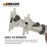 Emeads CD-1240A Mini Outil d'expansion axial électrique hydraulique à batterie en acier allié pour raccords de tuyaux PEX et PVC avec tension personnalisée
