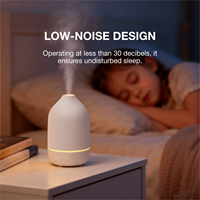 Diffuseur d'huiles essentielles ultrasonique de table électrique à livraison rapide avec plusieurs modes d'éclairage et garantie d'un an