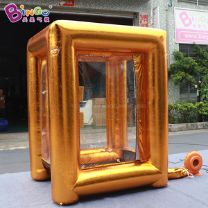 Máquina inflable promocional para atrapar dinero, cubo inflable personalizado para recoger dinero, cabina publicitaria inflable para dinero con soplador - Product Image 4