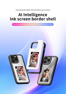 เคสโทรศัพท์มือถือแอปพลิเคชั่นติดหน้า<span class=keywords><strong>จอ</strong></span>หมึกเป็นมิตรกับสิ่งแวดล้อมสำหรับ iPhone 15/14/13 PRO MAX NFC Casting - Product Image 5