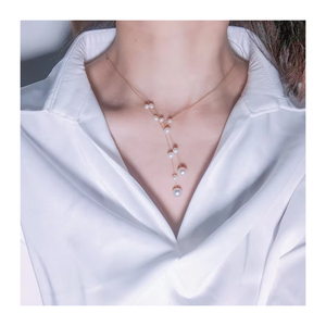 Dernier modèle <span class=keywords><strong>Collier</strong></span> <span class=keywords><strong>de</strong></span> perles d'eau douce <span class=keywords><strong>de</strong></span> style simple 3-8mm Bijoux à la mode - Product Image 1