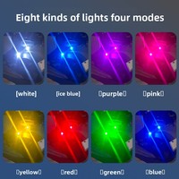 Lumière d'avion télécommandée sans fil, lumière stroboscopique pour voiture, lumière de navigation LED colorée, rechargeable par USB, étanche