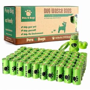 Bolsas para excrementos de perro biodegradables y compostables de almidón de maíz EPI con dispensador, personalizables con logo, al por mayor - Product Image 6