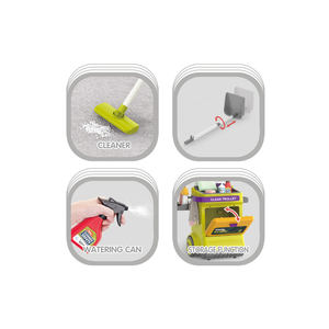 Enfants semblant jouer nettoyage <span class=keywords><strong>jouet</strong></span> enfant outil travaux ménagers maison prétendable <span class=keywords><strong>Kit</strong></span> jouer ensemble enfants nettoyage chariot ménage jouets - Product Image 4