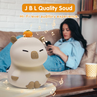 Lampe de nuit LED RGB moderne Capybara, télécommande, silicone, contrôle tactile, mignonne, colorée, pour enfants